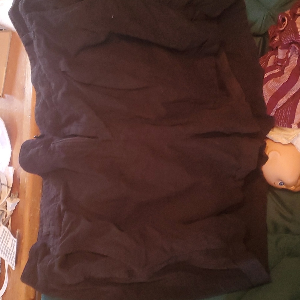 Torrid size 16 black linen shorts